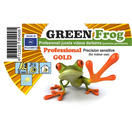 GreenFrog Maskingtape Gold Juosta dažytojų Gold Professional